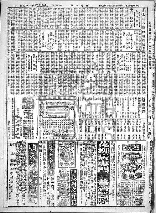 顺天时报宣统民国日报19160211顺天时报宣统民国日报