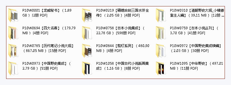 【小说野史】PDF（38G）合集