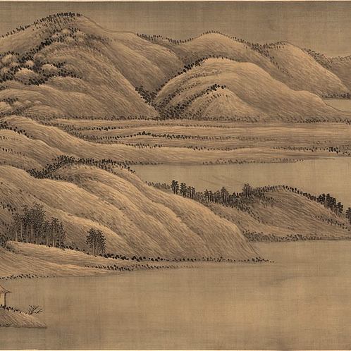 清 王翚 夏景山口待渡图 绢本 1 (19014x5904px 300)
