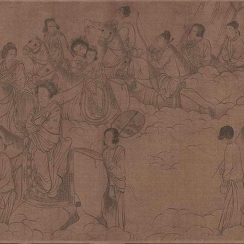 宋 李公麟 西岳降灵图卷 一版 绢本大版 (64524x3189px 300)