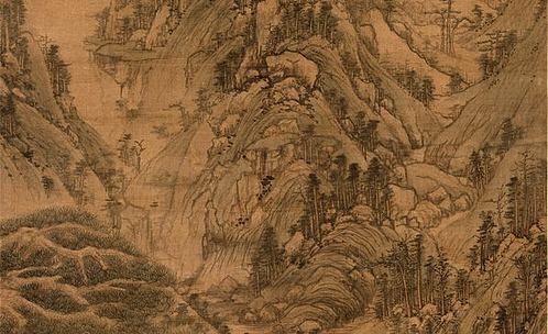 元 黄公望 天池石壁图 故宫博物院绢 (6747x16465px 300)