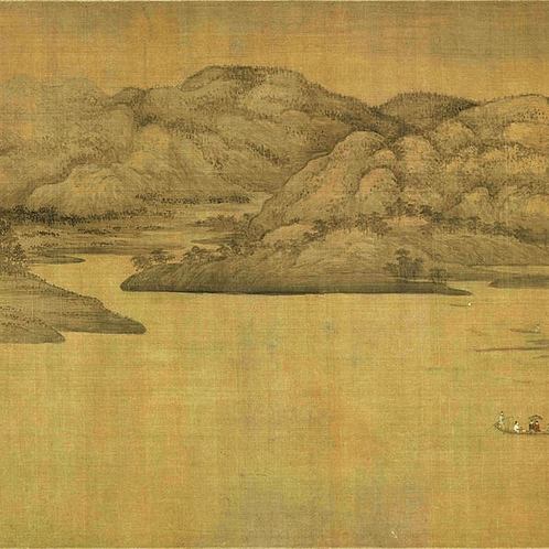 五代 董源 潇湘图卷 画心 绢本 (18458x6534px 331)