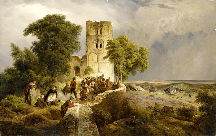 俄罗斯写实风景油画 西方绘画的发展简史 西方艺术与社会的关系 文艺