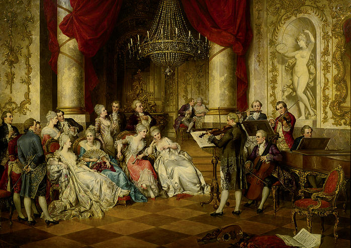 著名欧洲宫廷油画图片