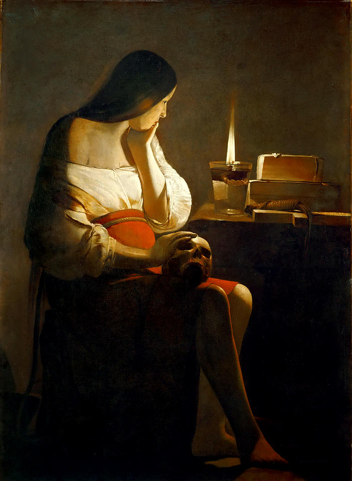 祈祷的圣女名画图片