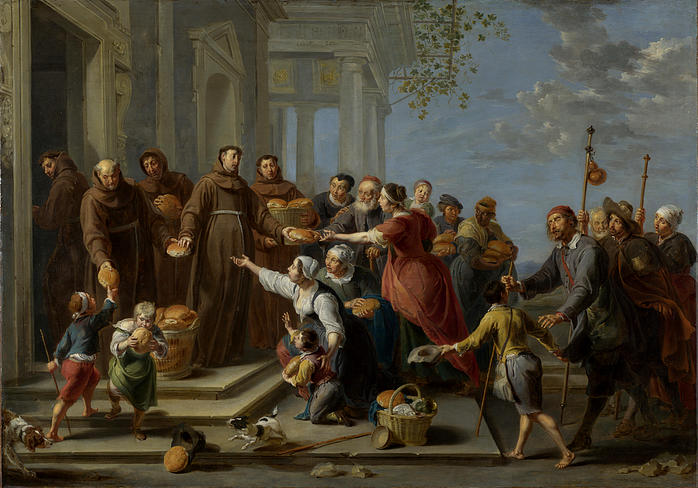 英国伦敦大英国家博物馆 2342 willem van herp the elder saint anthony of padua distributing bread (6048x4226px 300)