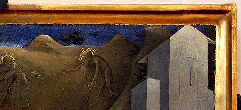 安吉利科 032 beato angelico pala strozzi della deposizione con cuspidi e predella di lorenzo monaco predella s. onofrio 01 (3160x1448px 80)