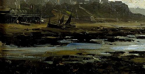 西班牙普拉多美术馆油画藏画 1468 haes carlos de-playa de villerville normandia 22 cm x 40 cm (3051x1578px 310)