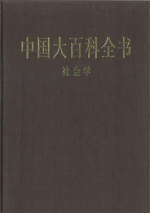 中国大百科全书社会学 下载