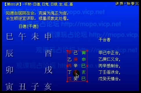 杨春义大六壬提高班讲座