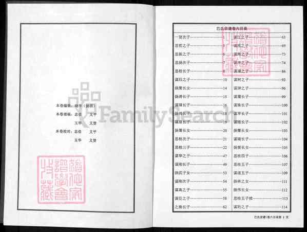 湖北武汉新洲区巴氏宗谱【012_巴氏宗谱_湖北河南四川部分地域[12]》卷6,0976-2008